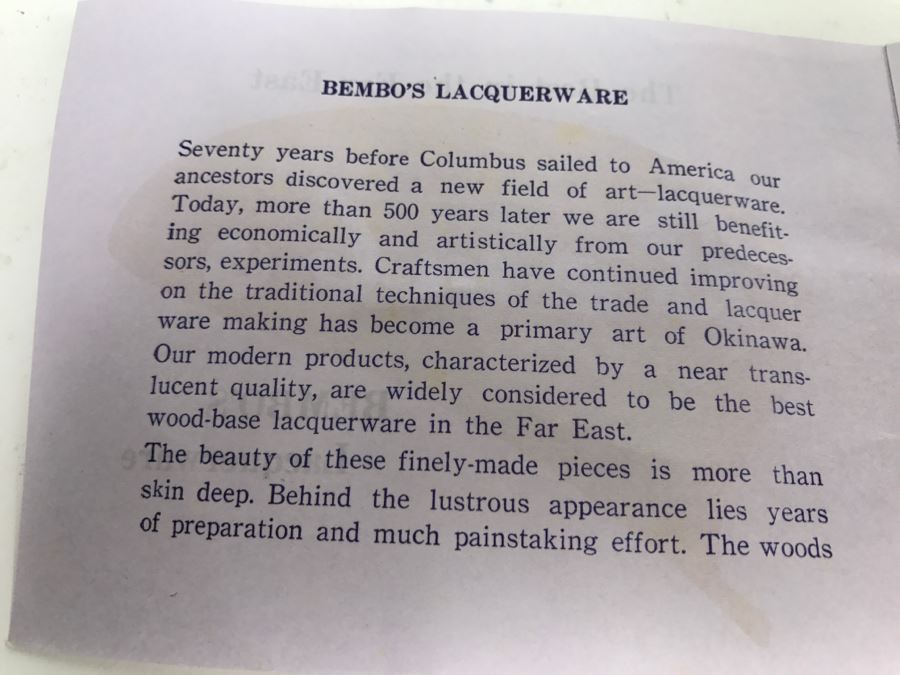 Bembo Okinawa Japanese Lacquer Hibuscus Large Plate Best Lacquerware In Far East [Photo 23]