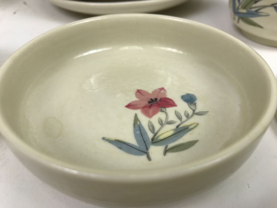 Vintage ~28 Piece Japanese Hand Painted White Glaze Pottery Signed China Tea Set [Photo 5]