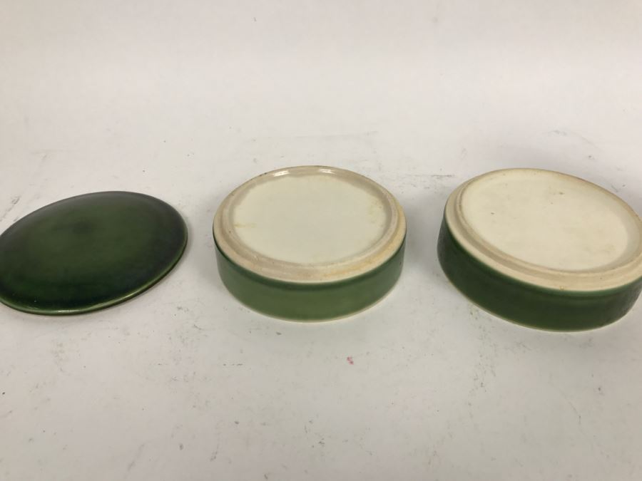 Japanese Green Glaze Stacking Boxes [Photo 5]
