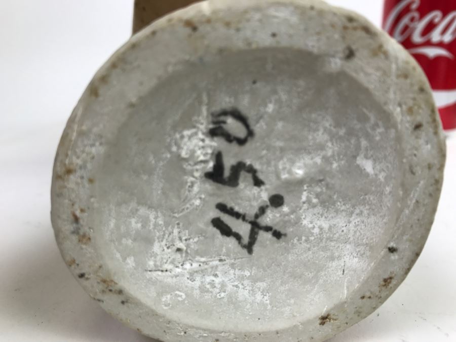 Unusual Japanese Light Brown Glaze Vase Signed [Photo 11]