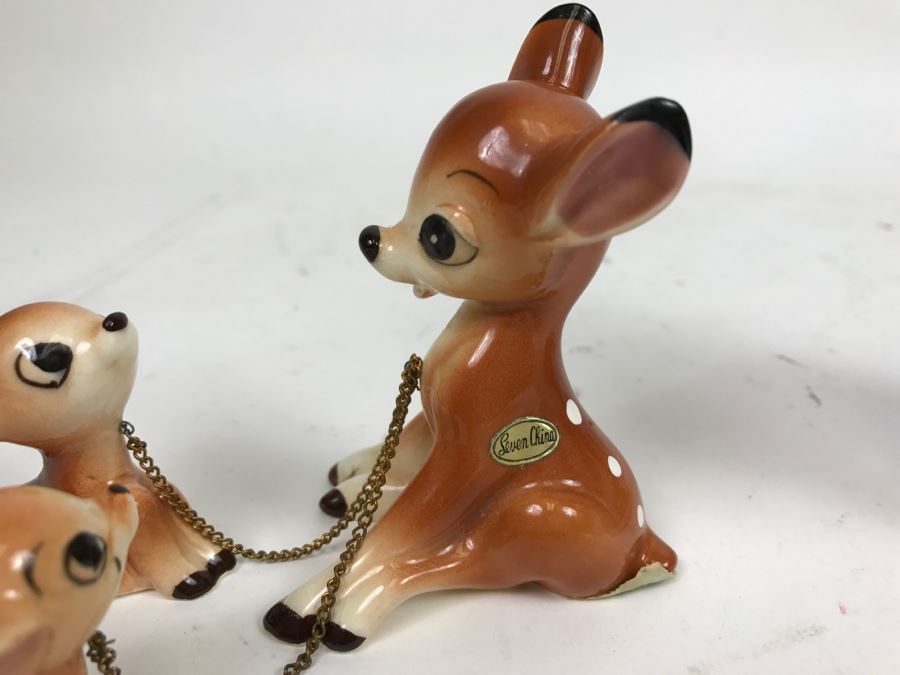 Walt Disney Productions Japanese Bambi Figurines Seven China [Photo 3]