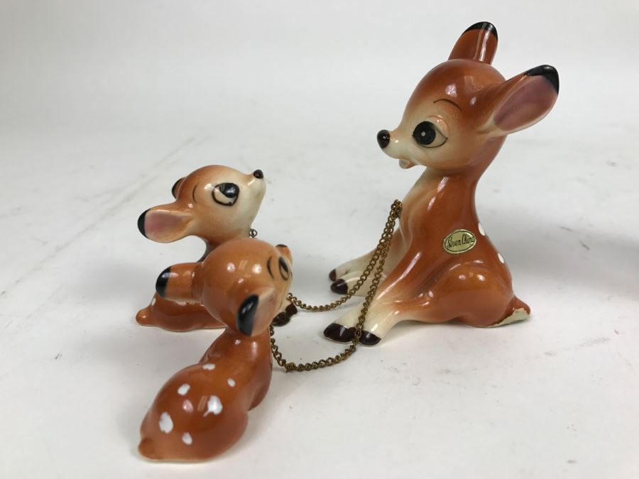 Walt Disney Productions Japanese Bambi Figurines Seven China [Photo 1]