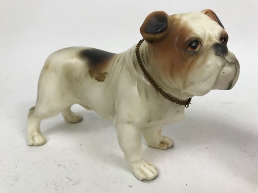 Hand Painted Bulldog Figurine Possibly Japanese Label Was Removed [Photo 1]
