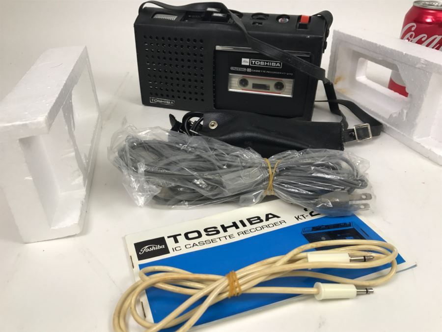 Toshiba Cassette Recorder KT-270D With Original Box And Cassette Tapes [Photo 6]