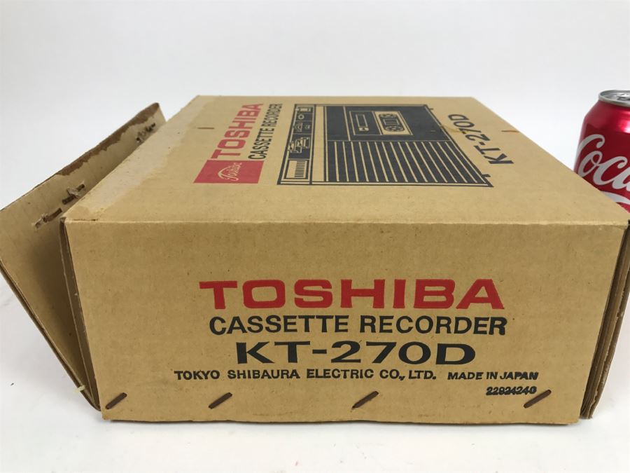Toshiba Cassette Recorder KT-270D With Original Box And Cassette Tapes [Photo 2]