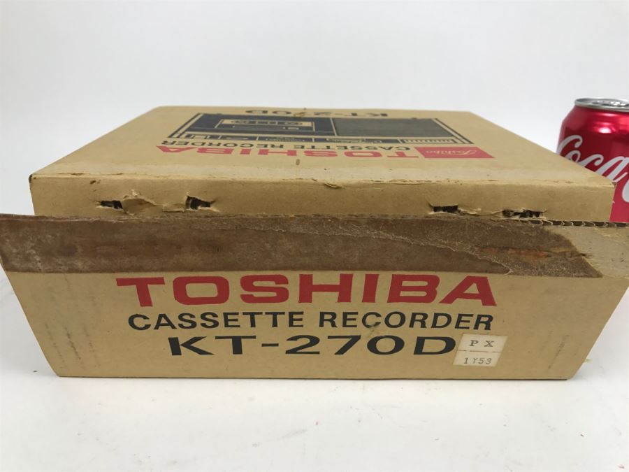 Toshiba Cassette Recorder KT-270D With Original Box And Cassette Tapes [Photo 3]
