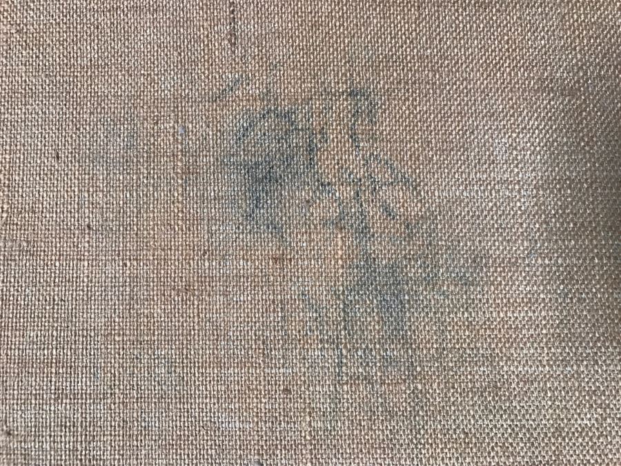 Vintage 1964 EARLY ORIGINAL Modernist Abstract Chinese Oil On Canvas Painting By John Way Aka Wei Letang (1921 - 2012) - 29' X 23' [Photo 23]