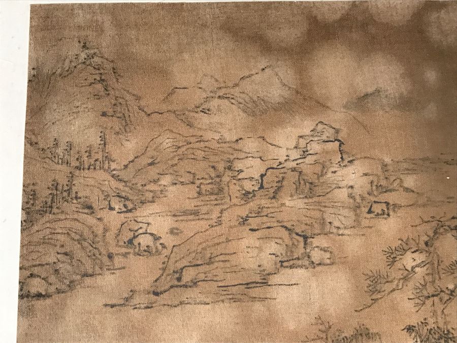 HUGE Collection Of 10 ORIGINAL Chinese Paintings In Embroidered Silk Album Stored Within A Rosewood Presentation Box - See All Photos [Photo 86]