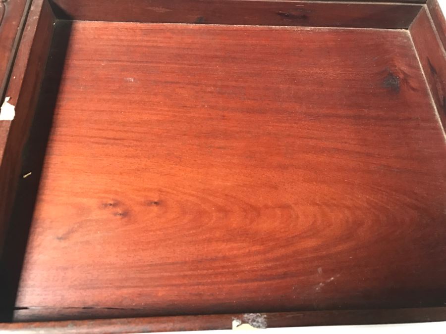 HUGE Collection Of 10 ORIGINAL Chinese Paintings In Embroidered Silk Album Stored Within A Rosewood Presentation Box - See All Photos [Photo 28]