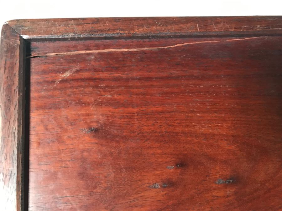 HUGE Collection Of 10 ORIGINAL Chinese Paintings In Embroidered Silk Album Stored Within A Rosewood Presentation Box - See All Photos [Photo 30]