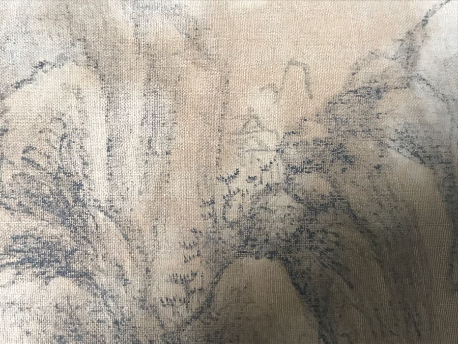 HUGE Collection Of 10 ORIGINAL Chinese Paintings In Embroidered Silk Album Stored Within A Rosewood Presentation Box - See All Photos [Photo 62]