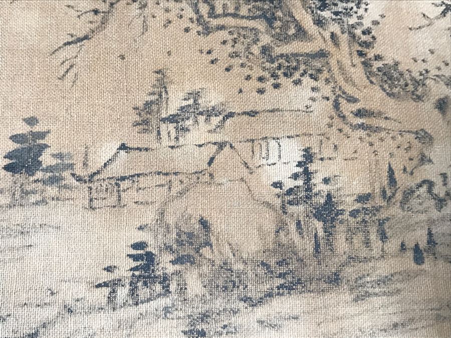 HUGE Collection Of 10 ORIGINAL Chinese Paintings In Embroidered Silk Album Stored Within A Rosewood Presentation Box - See All Photos [Photo 136]