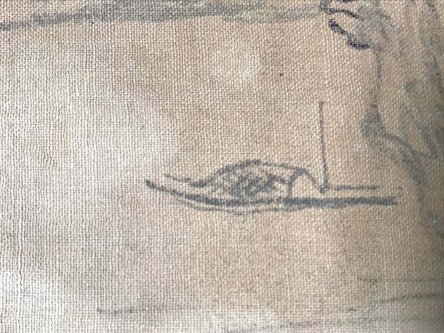 HUGE Collection Of 10 ORIGINAL Chinese Paintings In Embroidered Silk Album Stored Within A Rosewood Presentation Box - See All Photos [Photo 119]