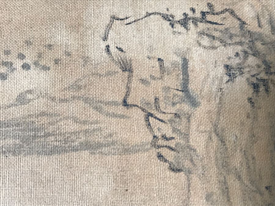 HUGE Collection Of 10 ORIGINAL Chinese Paintings In Embroidered Silk Album Stored Within A Rosewood Presentation Box - See All Photos [Photo 125]