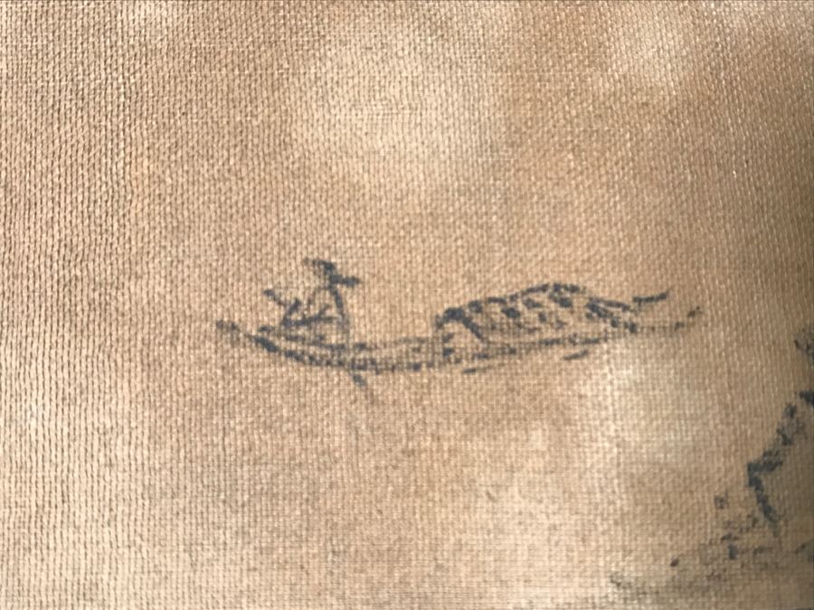 HUGE Collection Of 10 ORIGINAL Chinese Paintings In Embroidered Silk Album Stored Within A Rosewood Presentation Box - See All Photos [Photo 90]