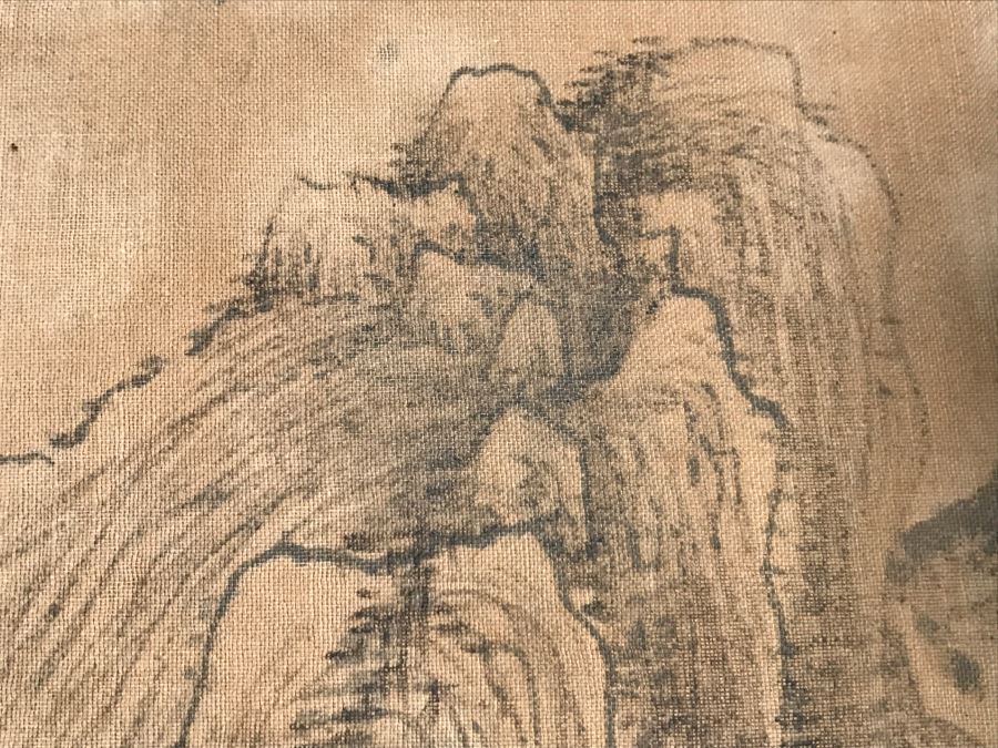 HUGE Collection Of 10 ORIGINAL Chinese Paintings In Embroidered Silk Album Stored Within A Rosewood Presentation Box - See All Photos [Photo 81]