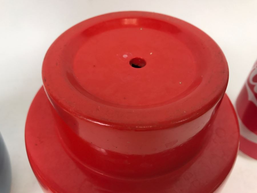 Pair Of Pottery Vases Blue And Red Possibly Japanese [Photo 9]