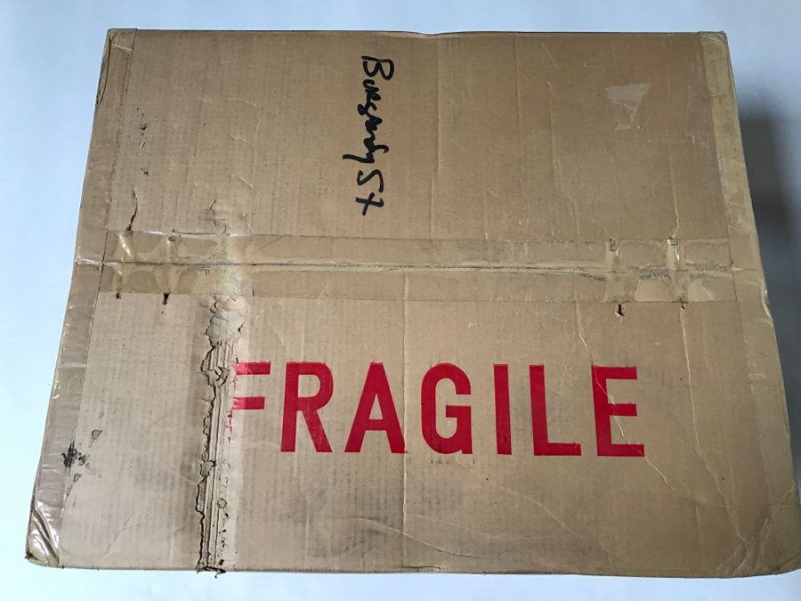 Huge Collection Of New In Box SASAKI Hand Crafted Japanese Green Art Glass Stemware And Glassware ~ 16 Boxes ~ 73 Glasses  - See All Photos [Photo 5]