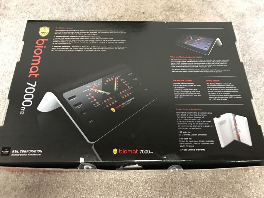 Biomat 7000MX Mini High-Tech Infrared Ray (HR) Treatment System With Amethyst By Richway International Retails For $770 [Photo 8]