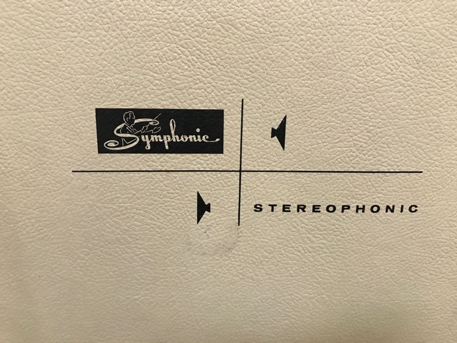 WORKING Symphonic Portable Record Player Model 1717 Vintage Tube Amplifier [Photo 8]