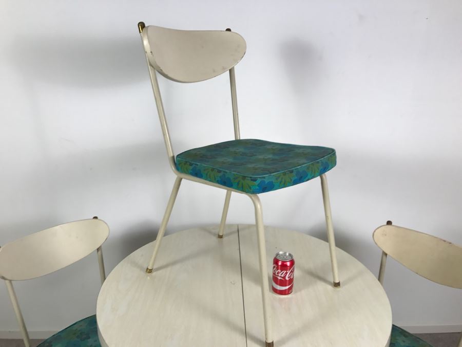Vintage Mid-Century Modern Metalcraft Set Of 3 Chairs With Round Table Styled Steel Furniture Lynwood, CA [Photo 4]