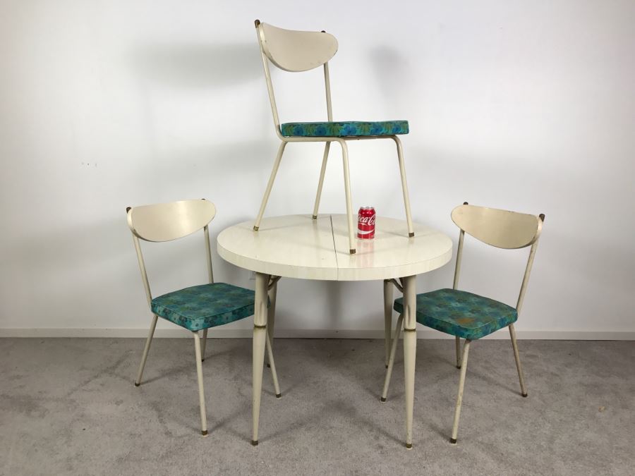 Vintage Mid-Century Modern Metalcraft Set Of 3 Chairs With Round Table Styled Steel Furniture Lynwood, CA [Photo 3]