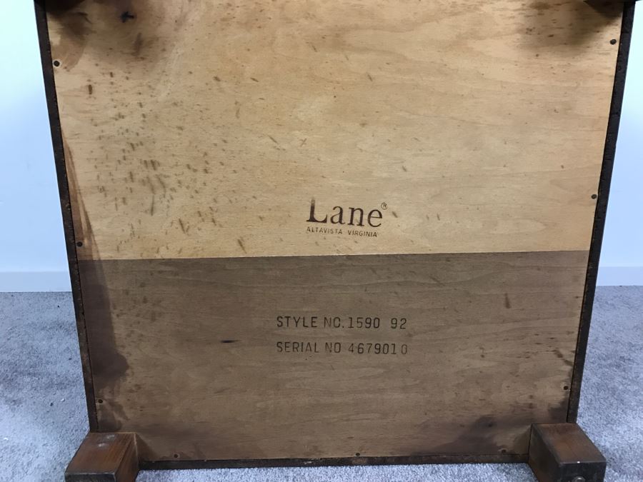 Pair Of Mid-Cenury LANE End Tables Cabinets With Single Door Style No 1590 92 [Photo 14]