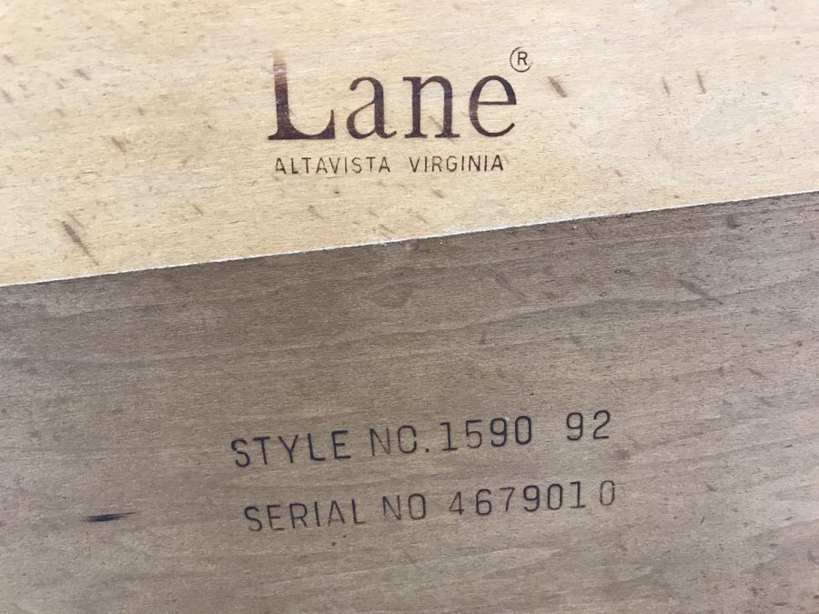 Pair Of Mid-Cenury LANE End Tables Cabinets With Single Door Style No 1590 92 [Photo 2]