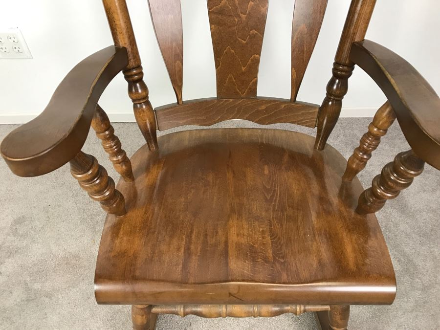 Oversized Wooden Rocking Chair From Yugoslavia [Photo 7]