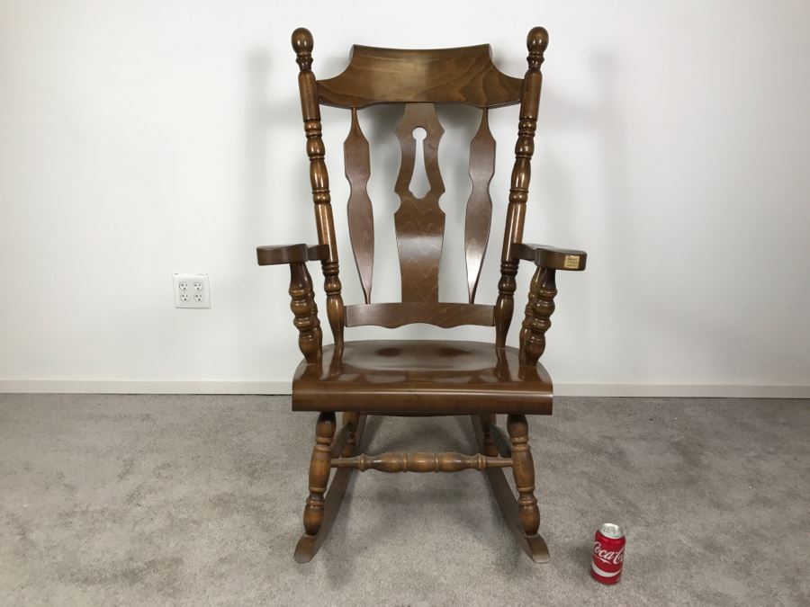 Oversized Wooden Rocking Chair From Yugoslavia [Photo 3]