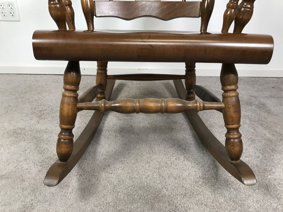 Oversized Wooden Rocking Chair From Yugoslavia [Photo 9]