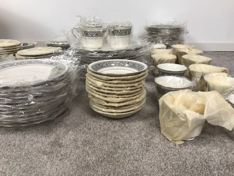 New Old Stock ~93 Piece Set Of Noritake Ivory China Prelude Pattern With Original Boxes [Photo 30]