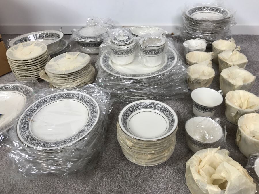 New Old Stock ~93 Piece Set Of Noritake Ivory China Prelude Pattern With Original Boxes [Photo 32]