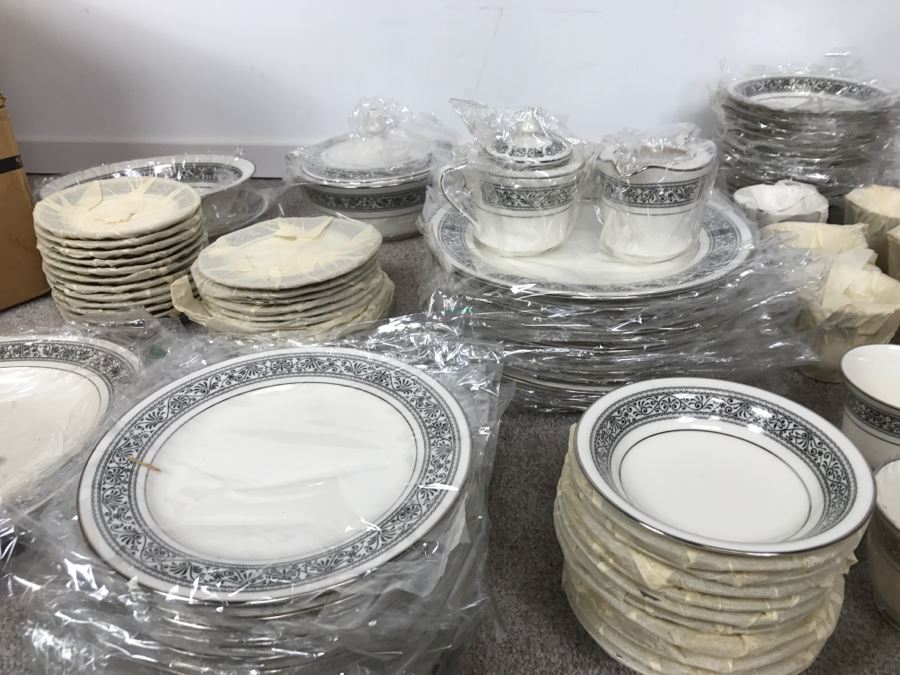 New Old Stock ~93 Piece Set Of Noritake Ivory China Prelude Pattern With Original Boxes [Photo 33]