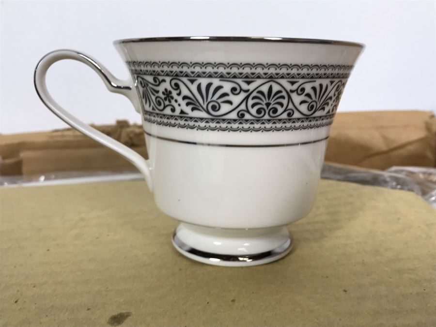 New Old Stock ~93 Piece Set Of Noritake Ivory China Prelude Pattern With Original Boxes [Photo 14]