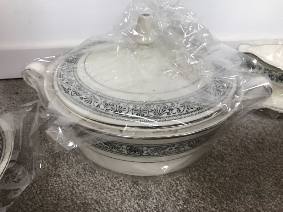 New Old Stock ~93 Piece Set Of Noritake Ivory China Prelude Pattern With Original Boxes [Photo 26]