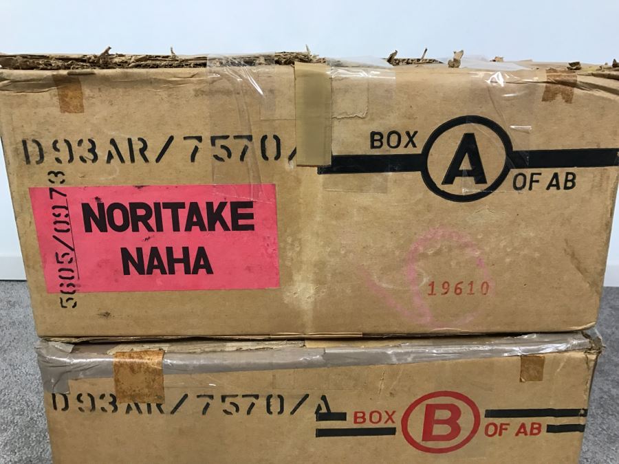 New Old Stock ~93 Piece Set Of Noritake Ivory China Prelude Pattern With Original Boxes [Photo 5]