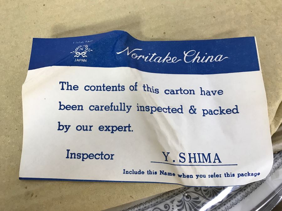 New Old Stock ~93 Piece Set Of Noritake Ivory China Prelude Pattern With Original Boxes [Photo 9]