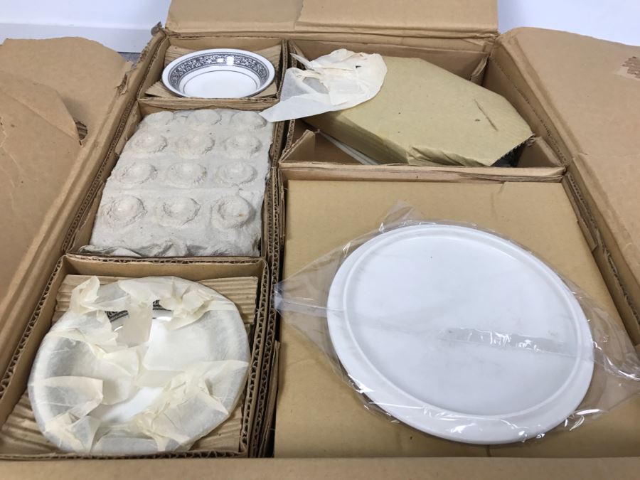 New Old Stock ~93 Piece Set Of Noritake Ivory China Prelude Pattern With Original Boxes [Photo 15]
