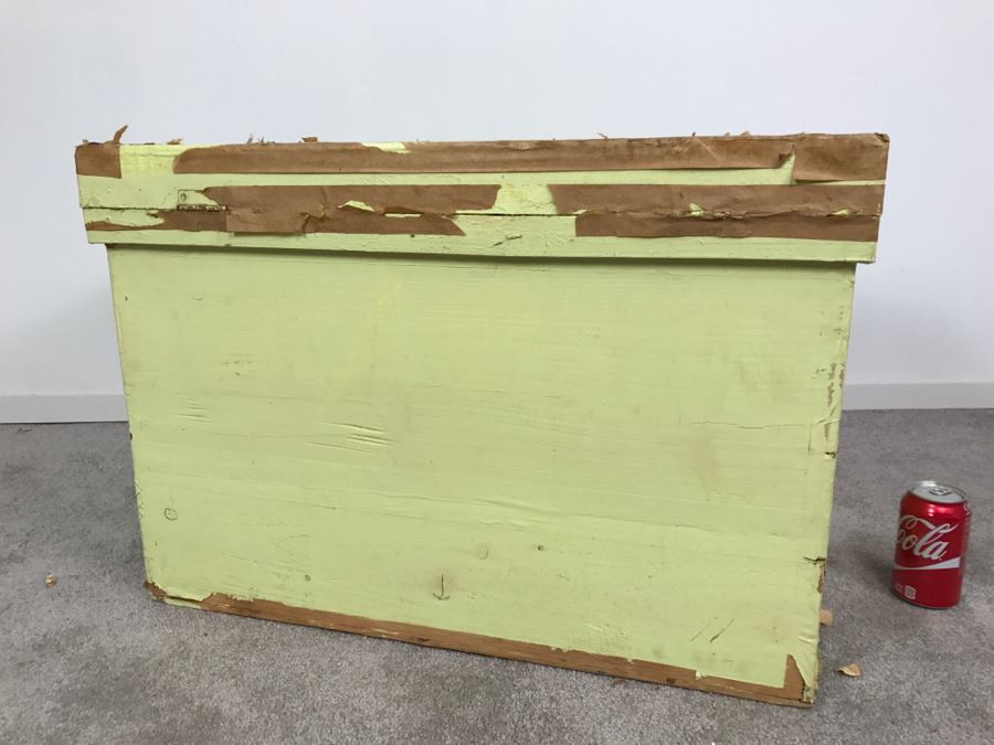 Vintage Metal Lined Wooden Trunk From Japan [Photo 4]