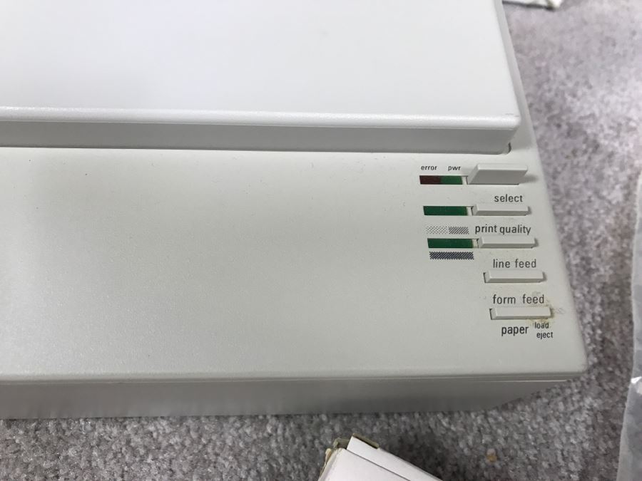 Apple Macintosh Mac Plus 1MB Computer (For Parts) Model M0001A With Manuals, Mouse, Keyboard And ImageWriter II Printer [Photo 17]