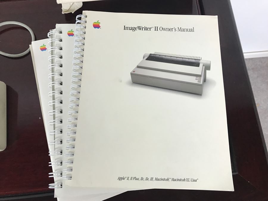 Apple Macintosh Mac Plus 1MB Computer (For Parts) Model M0001A With Manuals, Mouse, Keyboard And ImageWriter II Printer [Photo 10]