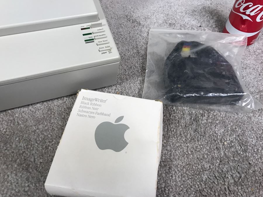 Apple Macintosh Mac Plus 1MB Computer (For Parts) Model M0001A With Manuals, Mouse, Keyboard And ImageWriter II Printer [Photo 18]