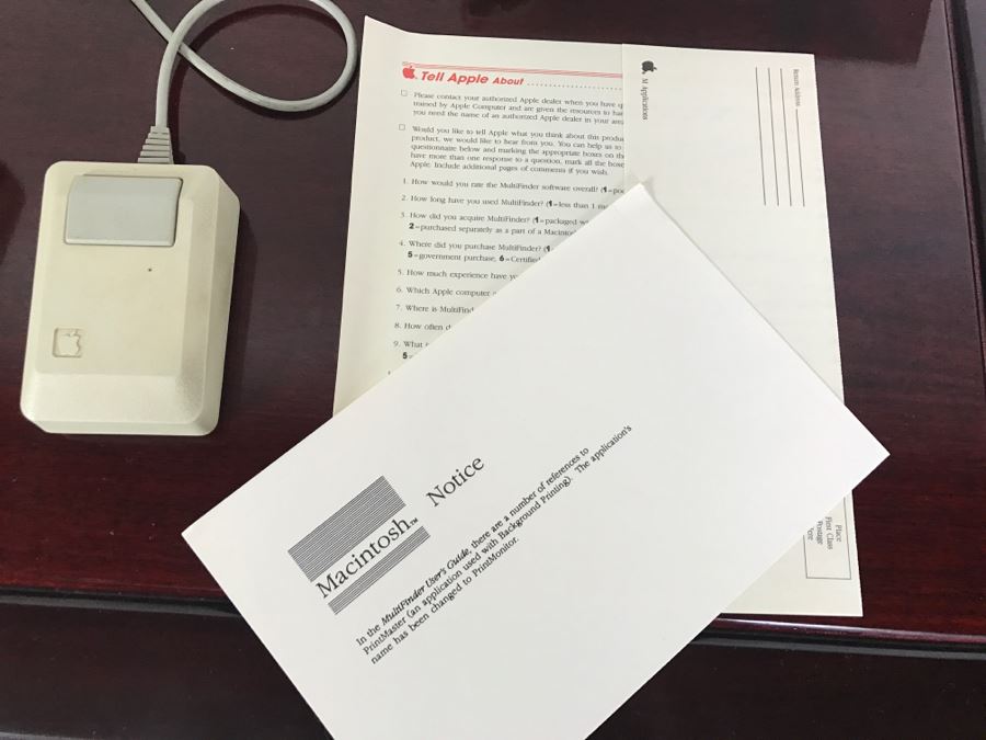 Apple Macintosh Mac Plus 1MB Computer (For Parts) Model M0001A With Manuals, Mouse, Keyboard And ImageWriter II Printer [Photo 14]