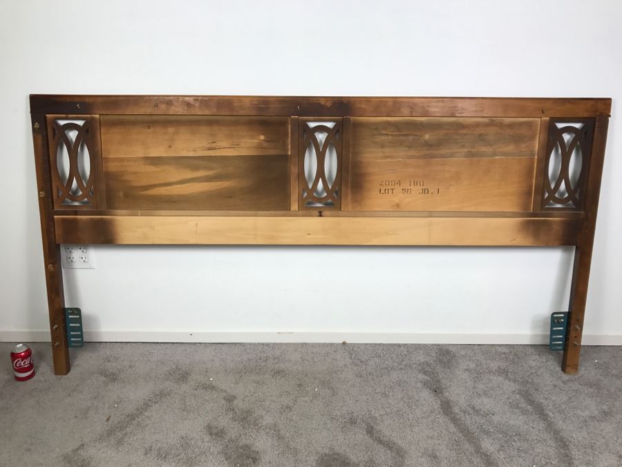 Vintage King Size Wooden Headboard [Photo 5]