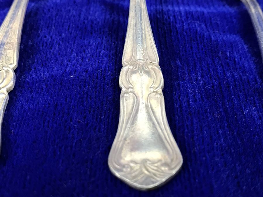 Vintage Set Of 3 T. A. Nickel Silver Spoons 65g [Photo 7]