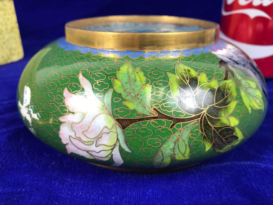 Hand Made Chinese Cloisonne Ware With Box [Photo 16]