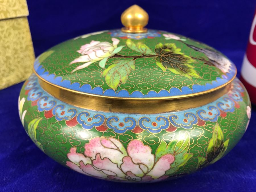 Hand Made Chinese Cloisonne Ware With Box [Photo 2]