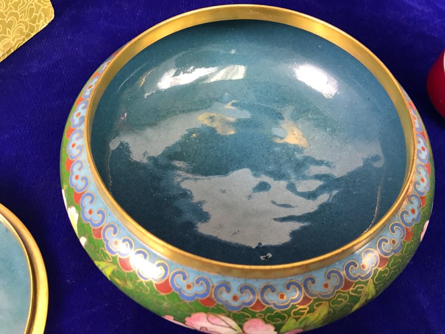 Hand Made Chinese Cloisonne Ware With Box [Photo 13]