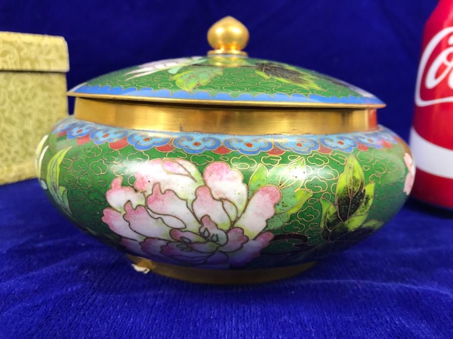 Hand Made Chinese Cloisonne Ware With Box [Photo 8]